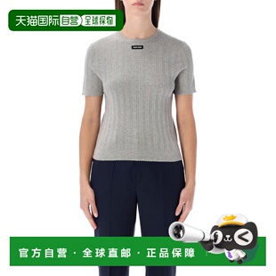 1h可退 潮奢 Miu Miu 缪缪 女士 MIU MIU 短袖棉质带Logo上衣 MML