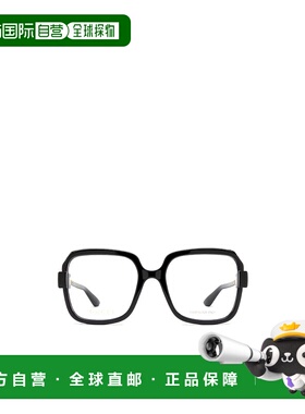 GUCCI 女士眼镜 GG1433O001 AW2024 黑色 古驰徽标几何框平光镜