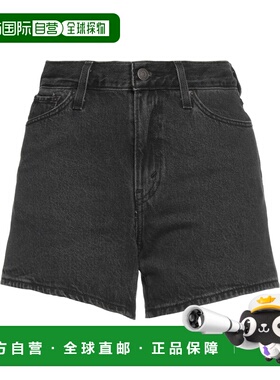 1h可退 潮奢 Levi'S 李维斯 女士 牛仔短裤 black黑色 舒适时尚