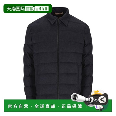 HERNO 男士外套 PI001261U380879200 AW2025 黑色 拉链羽绒服