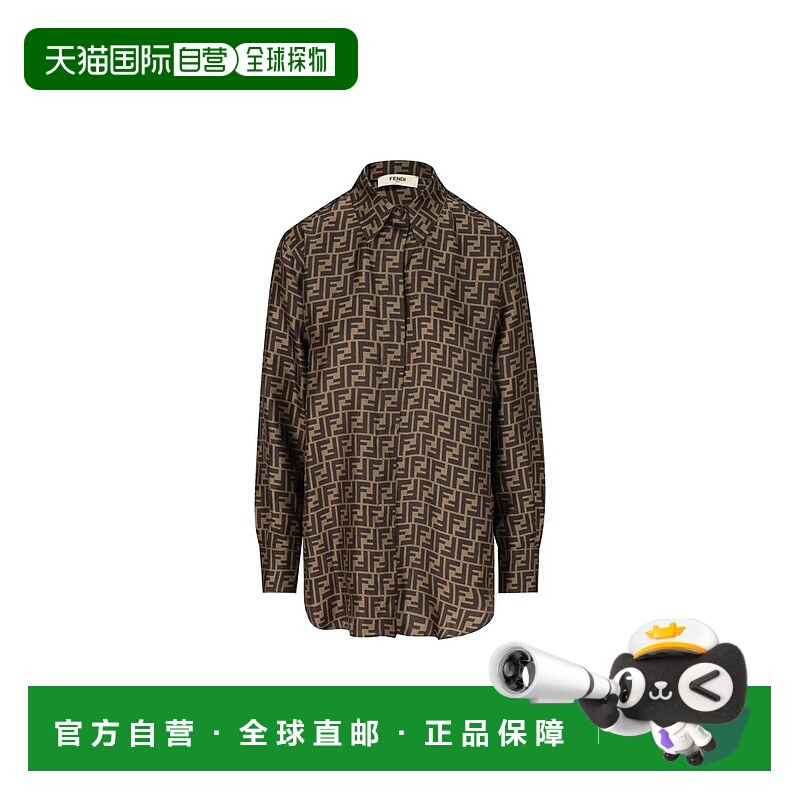 FENDI 女士衬衫 FS8107A8G3F118WP26 SS2026 棕色