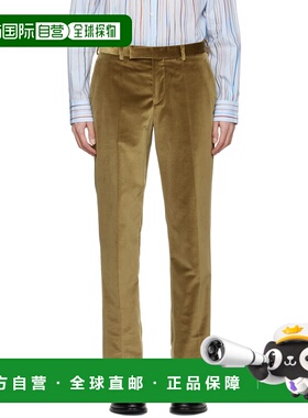 1h可退 潮奢 Paul Smith 保罗 史密斯 男士 黄褐色长裤 M1R925NM0