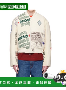 1h可退 MARINE SERRE 男士夹克 UJA062AUWOV0009WH30 SS2025