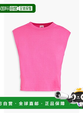 1h可退 潮奢 RE DONE 女士 棉针织背心 13702WMUSTNKFUCHSIA