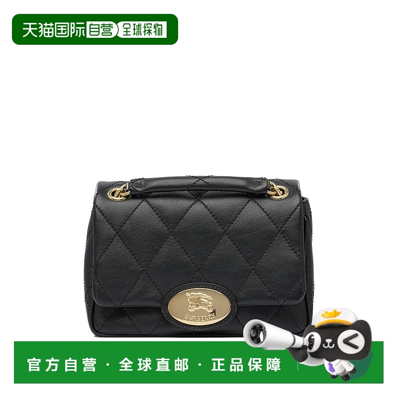 1h可退 BURBERRY 女士单肩包 8111264 AW2025 黑色 Strand Small