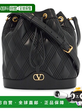 VALENTINO 女士斜挎包 WB0R01MIC0NO SS2025 黑色 抽绳单肩包