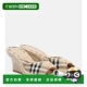 潮奢 格纹麻底坡跟鞋 Burberry 1h可退 巴宝莉 女士 女鞋