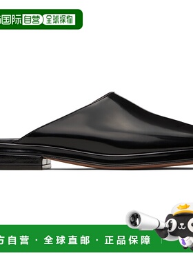 1h可退 潮奢 The Row 女士 黑色 Emi 穆勒鞋 F1596L604女鞋拖鞋