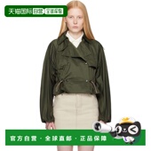 夹 巴宝莉 潮奢 1h可退 Satin Burberry 绿色 Trench 女士 Hooded