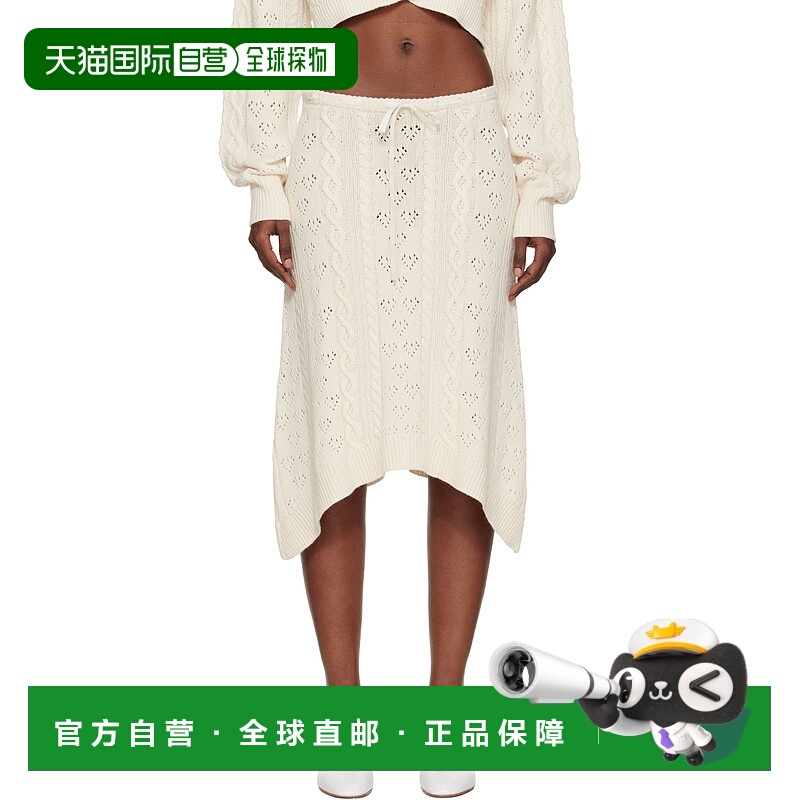 1h可退 潮奢 Danielle Guizio 女士 灰白色 Noah Wool Cable 半身