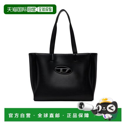 DIESEL 女士手提包 X10100P5925T8013 CO 黑色 Holi-D Shopper Ew