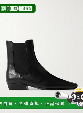 1h可退 潮奢 Staud 女士 Wally 皮质切尔西靴 F24F1005LNBLK短靴