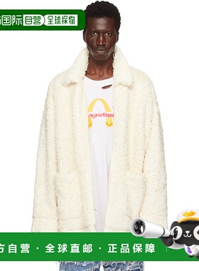 1h可退 潮奢 Doublet 男士 灰白色手绘夹克 24AW14BL196抓绒外套