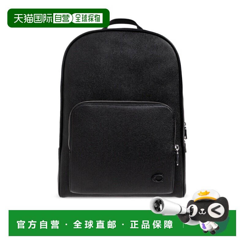 COACH 男士双肩包 CCB91BLK AW2025 黑色 “WADE”背包蔻驰手提包
