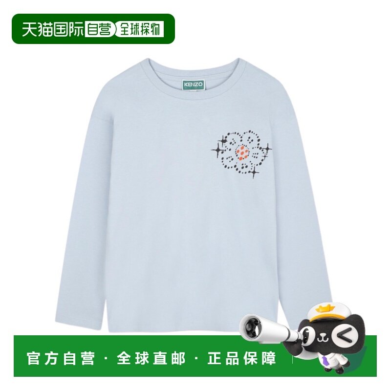 KENZO 女童衬衫 K6137077D AW2025 白色 圆领长袖T恤,童装/婴儿装/亲子装,衬衫,淘宝优惠券,粉丝福利购,淘宝优惠卷