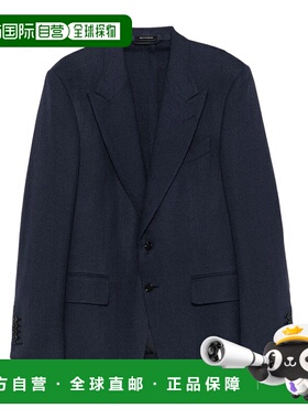 1h可退 TOM FORD 男士西服 JDSG02WMS31HB825 SS2025 蓝色外套
