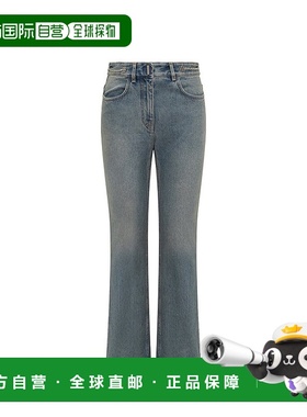 GIVENCHY 女士牛仔裤 BW51145Y9N420 SS2024 蓝色 Chain jeans wi