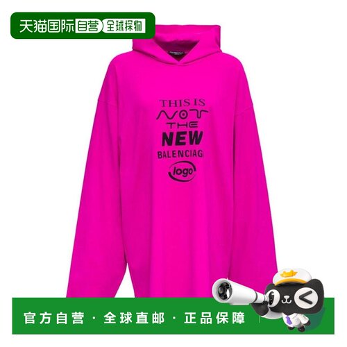 1h可退 奢淘 Balenciaga THIS IS NOT连帽T恤 女 662424TKVE1长袖