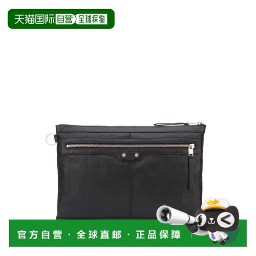BALENCIAGA 男士手拿包 273023D9H041000 AW2019 黑色巴黎世家