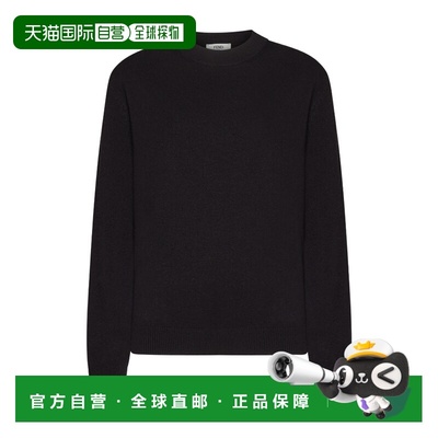 FENDI 女士针织毛衣 FZX933ANJJF0ZQY SS2024 SWEATER 黑色羊绒