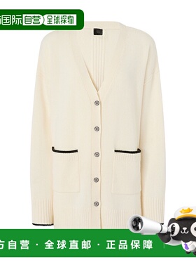 PINKO 女士针织衫 105451A2Q9Z13 AW2025 白色 Long Cardigan Wit