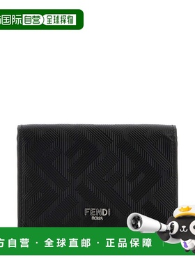FENDI 男士钱包 7M0222AJF4F19KP SS2025 黑色 Fendi Shadow 卡包