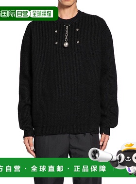 PRADA 男士针织衫 UMF12917QGF0002 AW2025 黑色 Prada Knitwear