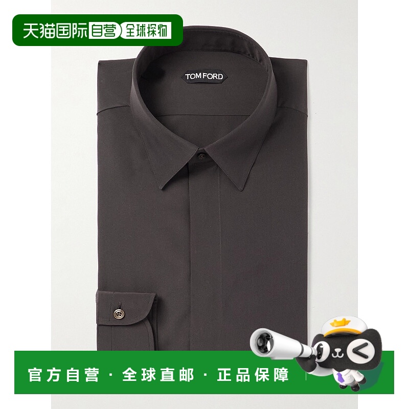 1h可退 潮奢 Tom Ford 汤姆 福特 男士 修身真丝衬衫 HRBF02SPS66