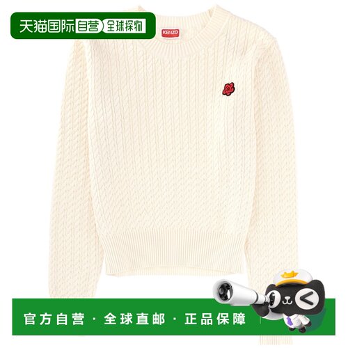 KENZO 女士针织衫 FG52PU7363LK03 SS2026 白色 Boke Flower Jers