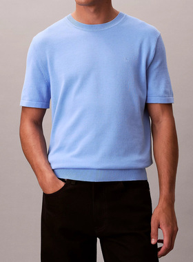 CALVIN KLEIN 男士T恤 LV04LC333GC32 SS2026 蓝色