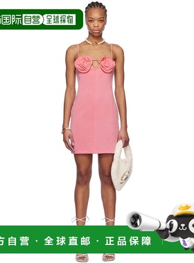 1h可退 潮奢 Blumarine 蓝色情人 女士 粉色 Rose Details 连衣裙