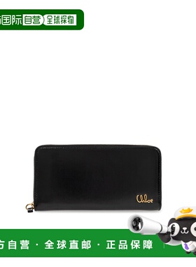 CHLOÉ 女士卡包 CH25SP488O16001 SS2025 黑色 Wallet Iconic