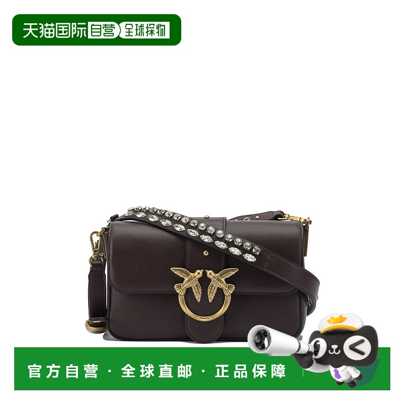 1h可退 PINKO 女士单肩包 105824A0QOLA7Q AW2025 红色 Medium Lo