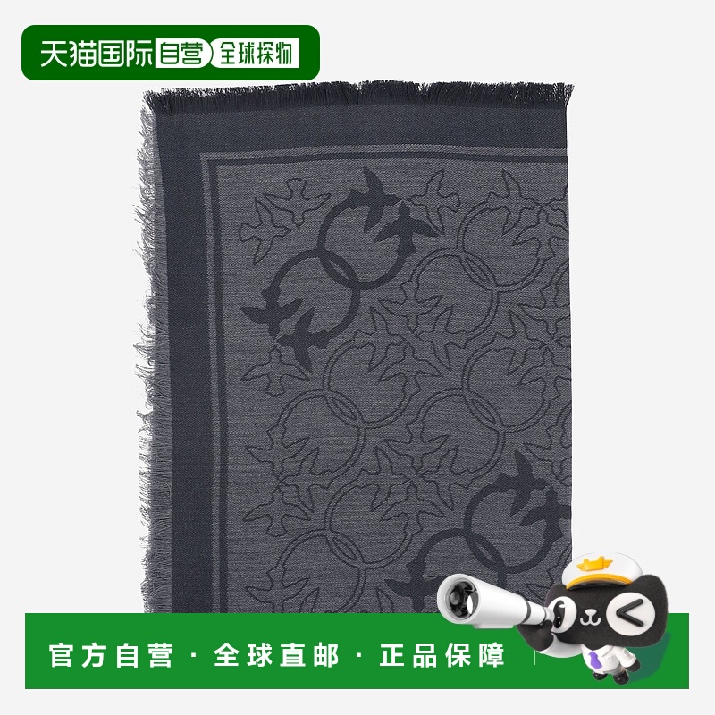 1h可退 PINKO 女士围巾 106017A2ZHK02 AW2025 灰色 Pinko爱情鸟