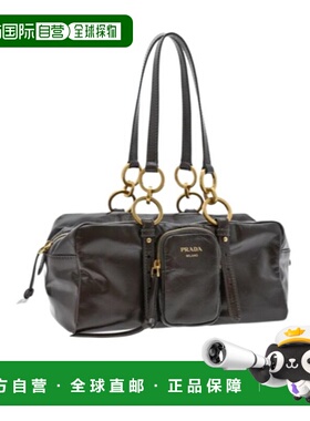 PRADA 女士手提包 1BB1382CYRVOOOF01D6 SS2025黑色单肩包 斜挎包