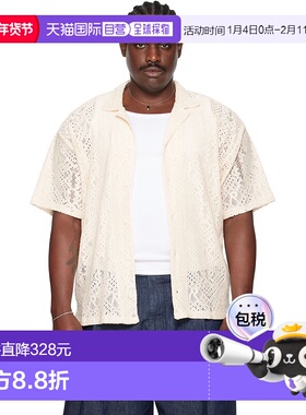 1h可退 潮奢 Represent 男士 灰白色 All Over Crochet 衬衫 MLM3