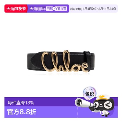 CHLOÉ 女士腰带 CH26SBB15PR4001 SS2026 黑色