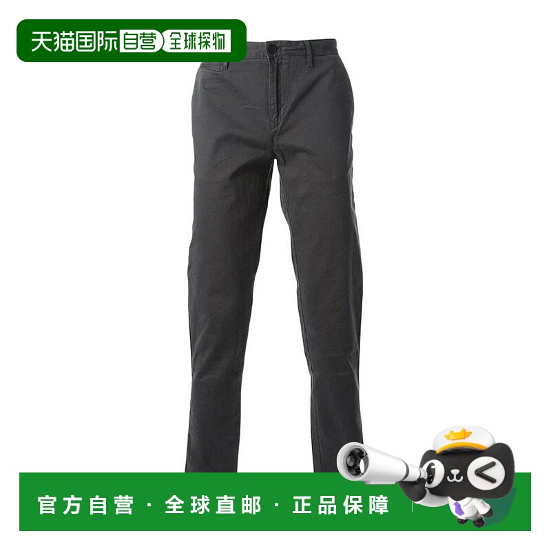 BURBERRY 男士休闲裤 39294781 AW2021 黑色 腰带环休闲裤