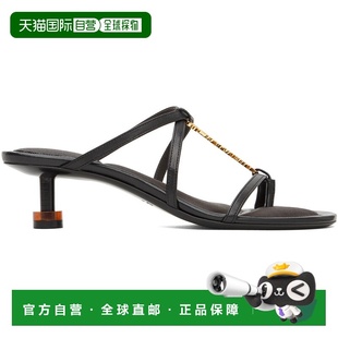 1h可退 潮奢 Jacquemus 女士 黑色 Le Chouchou 系列 Les Sandale