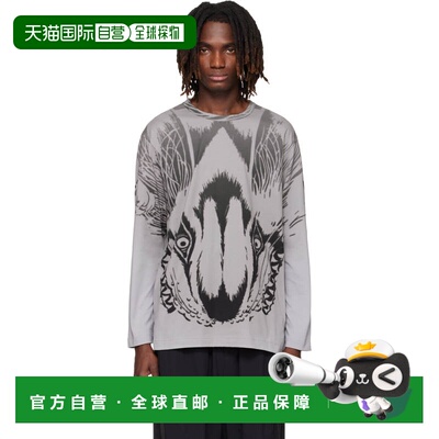 Y-3 男士 灰色 Mercedes-AMG F1 联名 Wolf Graphic T恤 KS7830