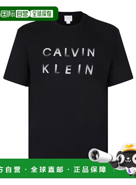 CALVIN KLEIN 男士T恤 K10K114156BEH  SS2025男装黑色短袖