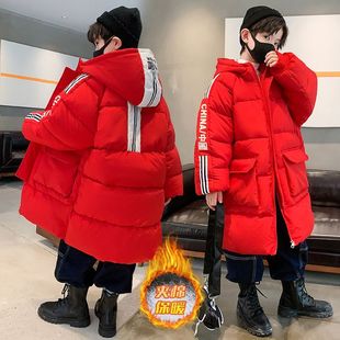 男童冬天羽绒棉服2025外套新品中大童棉袄加厚冬季男孩中长款