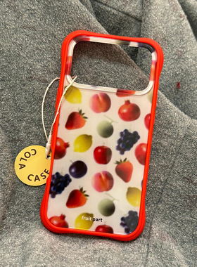 欧略 日韩个性简约满屏水果合集适用苹果iPhone17ppromax手机壳16新款15超好看14防摔保护套17pro二合一女款