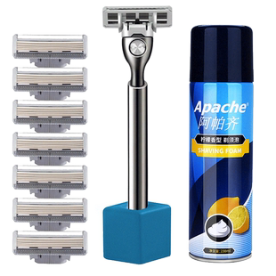 Apache/阿帕齐德国3层刀头剃须刀手动刮胡刀阿帕奇刮胡子刀刀片