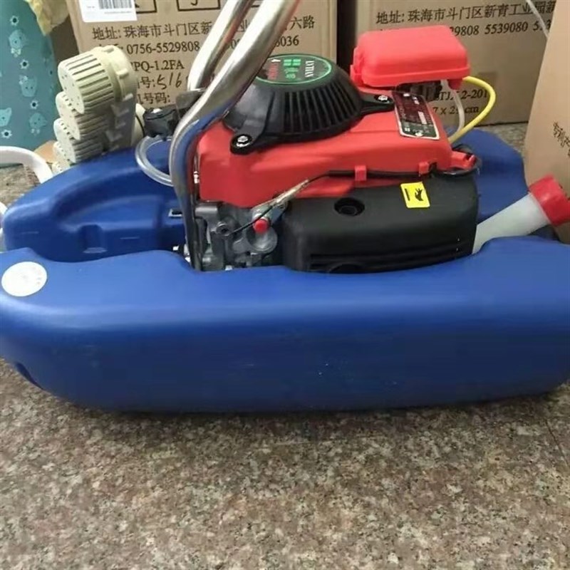绿田船式喷灌机大马力四冲程汽油机水泵农用自吸浮式抽水机浇菜机