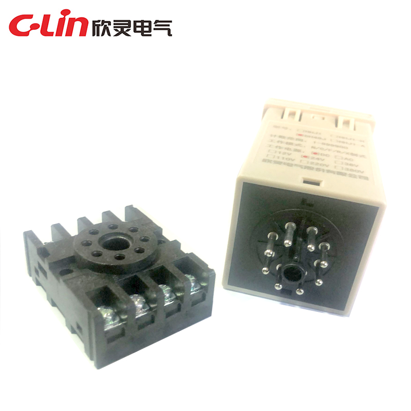 欣灵牌DH48J按键型N/C/F/R/X 多制式停电记忆预制数计数继电器8脚