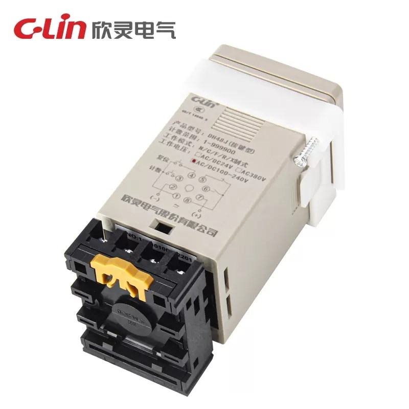 欣灵数显计数DH48J器调D48J 按键型4位N C F RH模式 停电记底忆可