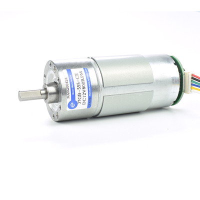 JGB37-555微型直流减速低速马达 调速小电机12v24v测速码盘编码器