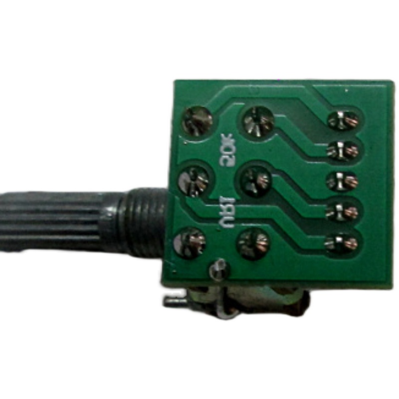 16型音量调节电位器 双联B10K&B50K引线功放转接板柄长15mm&20mm