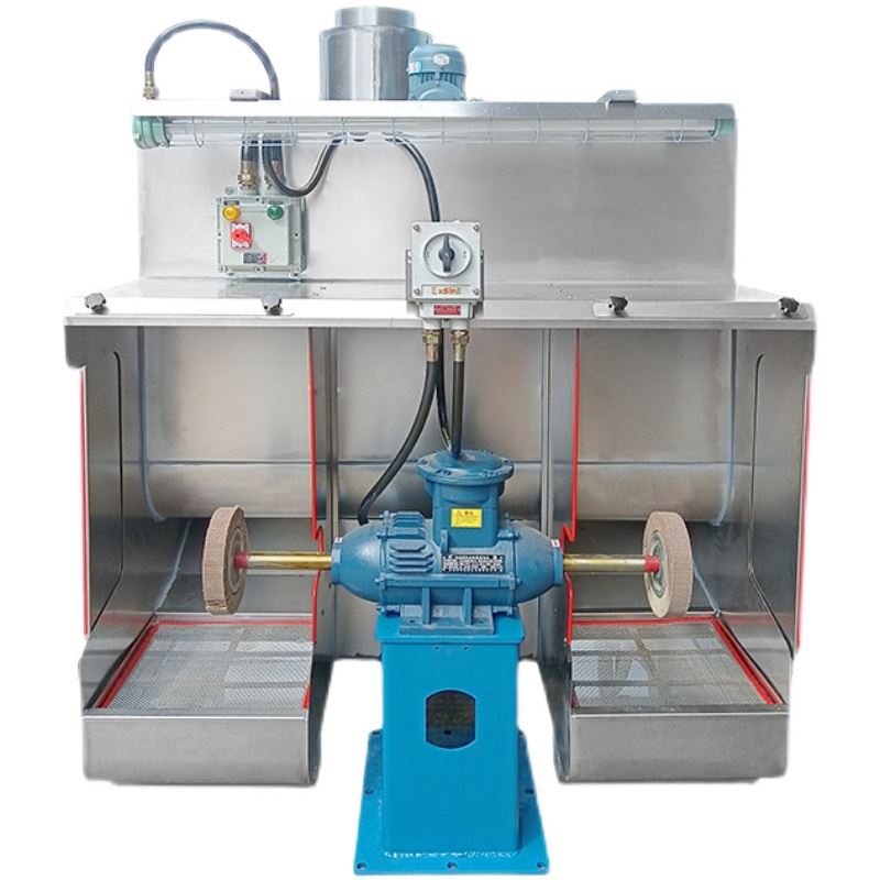 湿式环保抛光机不锈钢平面圆管磨台式水帘式除尘集尘一体设备